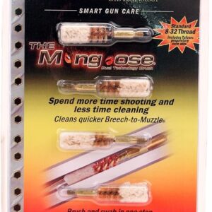 Otis Mongoose Dual Cleaning Rifle Bore Brush and Mop 40 Caliber 8 x 32 Thread Bronze 5PK